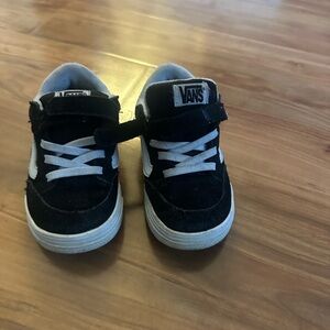 Vans Kids Black and White Sneakers